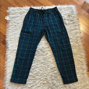 St John’s Bay Men’s Green And Blue‎ Plaid Pajama Pants Size Small